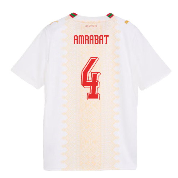 2026-2027 Morocco Away Shirt (Kids) (Amrabat 4)-SoccerKits Hub | Buy Soccer Jerseys Online